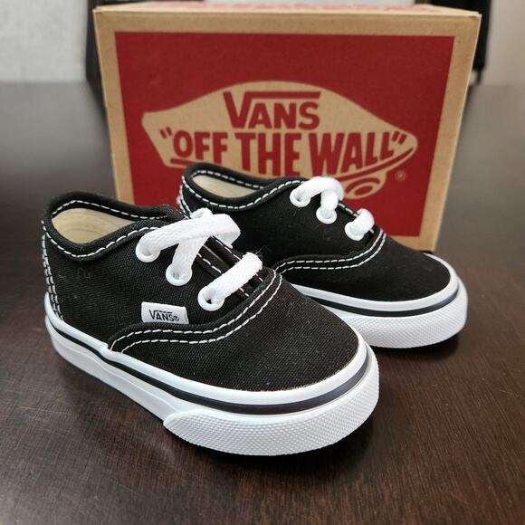 NWT Vans Core Authentic Black Sneakers Size Infant 3 - Picture 1 of 4